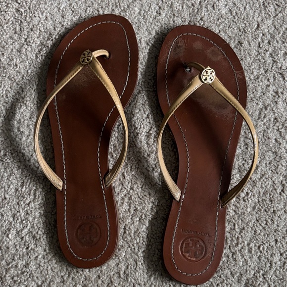 Tory Burch Tan and Brown Women's Sandals - Picture 1 of 3